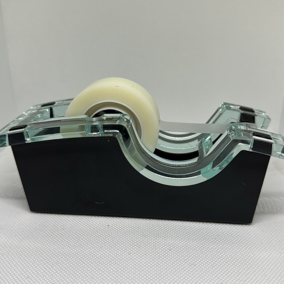 Scotch tape dispenser new in box acrylic and black - Picture 4 of 6